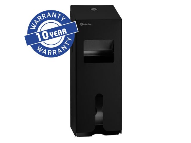 MERIDA STELLA BLACK LINE tampons and sanitary pads dispenser, black